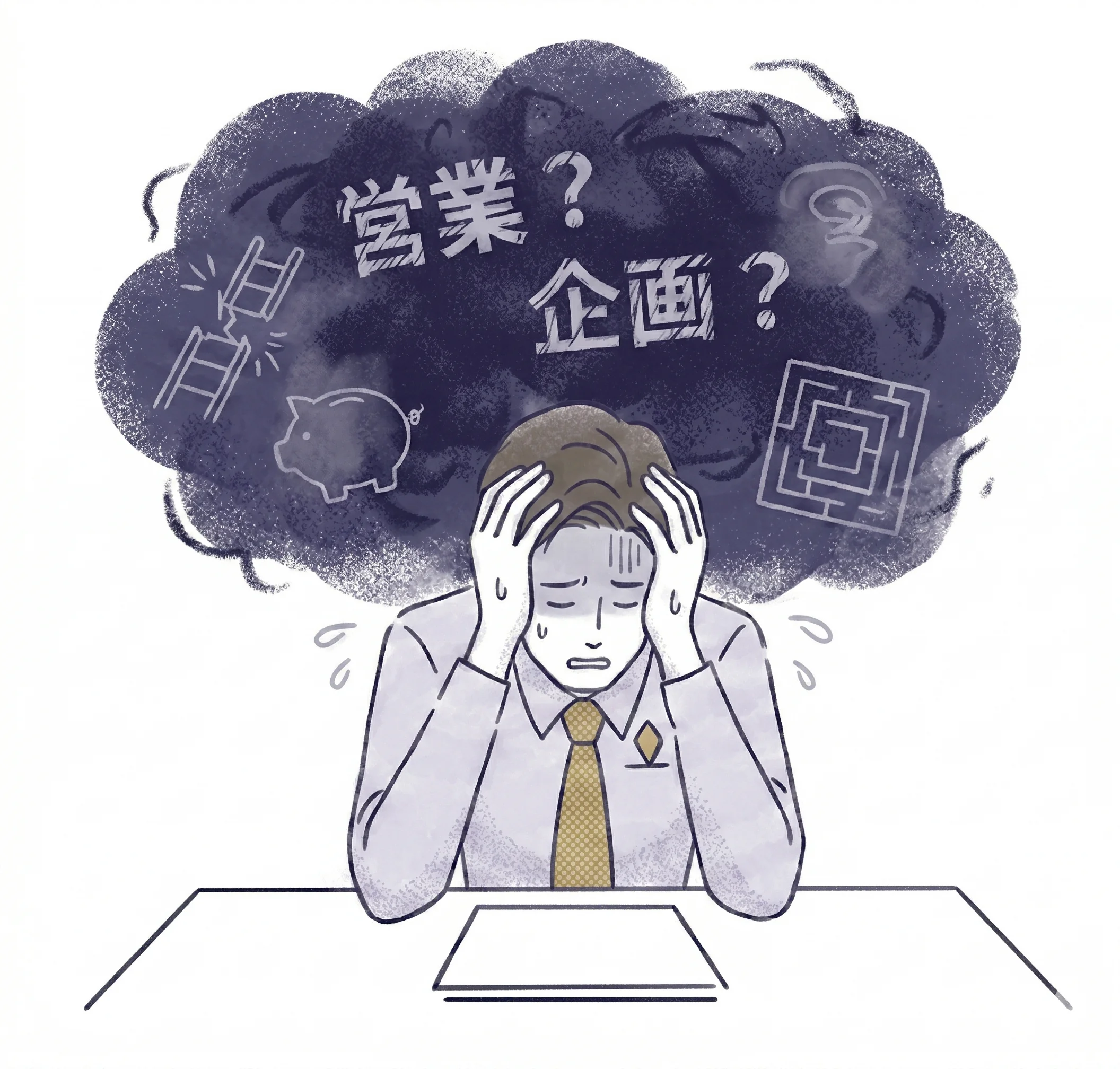 モヤモヤイラスト